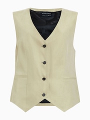 Зеленый - AllSaints Averie Ten Waistcoat - Изображение 7 из 7