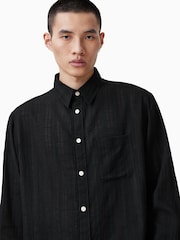 AllSaints Karmi Long Sleeve 100% Cotton Shirt - Изображение 2 из 8