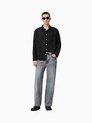 AllSaints Karmi Long Sleeve 100% Cotton Shirt - Изображение 3 из 8