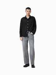 AllSaints Karmi Long Sleeve 100% Cotton Shirt - Изображение 4 из 8