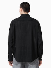 AllSaints Karmi Long Sleeve 100% Cotton Shirt - Изображение 6 из 8