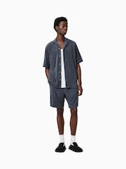 AllSaints Blue Felix Sweat Shorts - Image 1 of 7