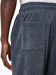 AllSaints Blue Felix Sweat Shorts - Image 5 of 7