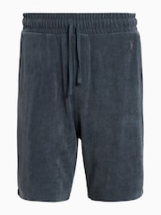 AllSaints Blue Felix Sweat Shorts - Image 7 of 7