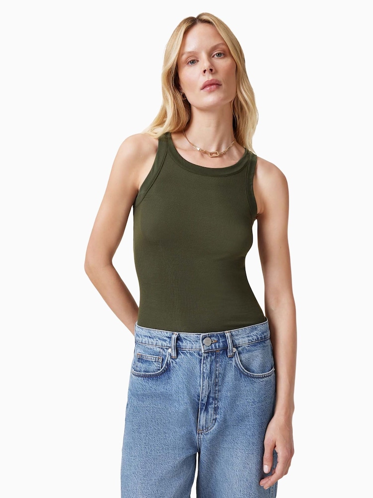 AllSaints Green Rina Tank - Image 1 of 7
