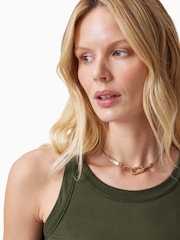 AllSaints Green Rina Tank - Image 2 of 7