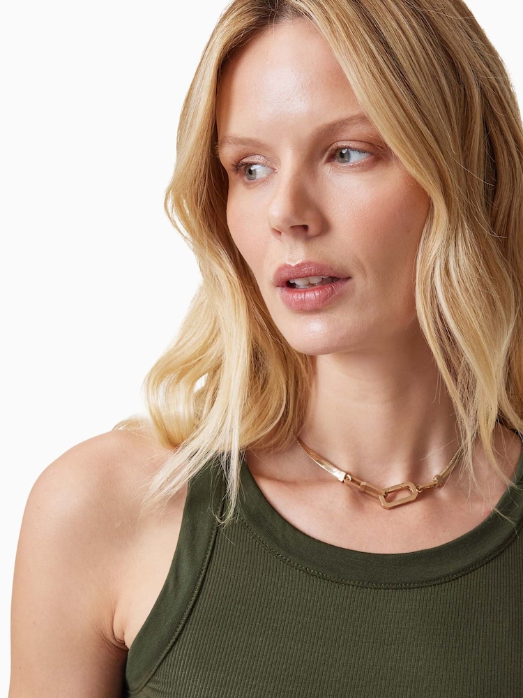 AllSaints Green Rina Tank - Image 2 of 7