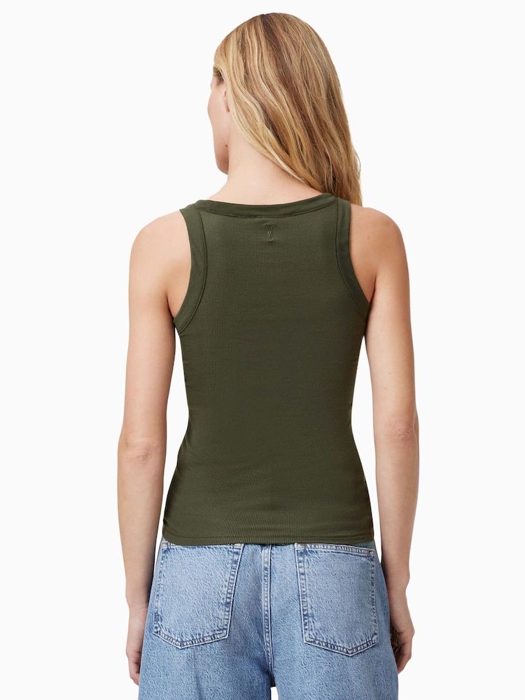 AllSaints Green Rina Tank - Image 6 of 7