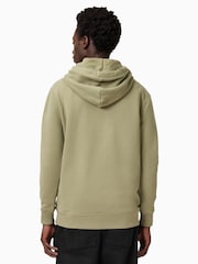 AllSaints Green 100% Organic Cotton Raven Oth Hoodie - Image 2 of 6