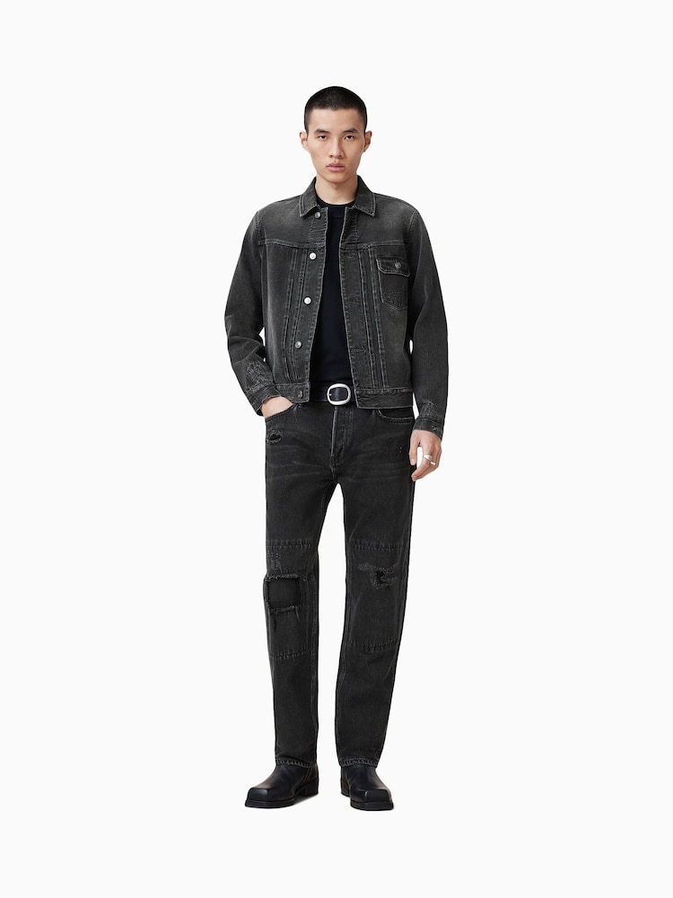AllSaints Black Jayger Jacket - Image 4 of 9