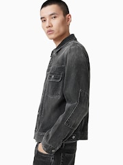 AllSaints Black Jayger Jacket - Image 5 of 9