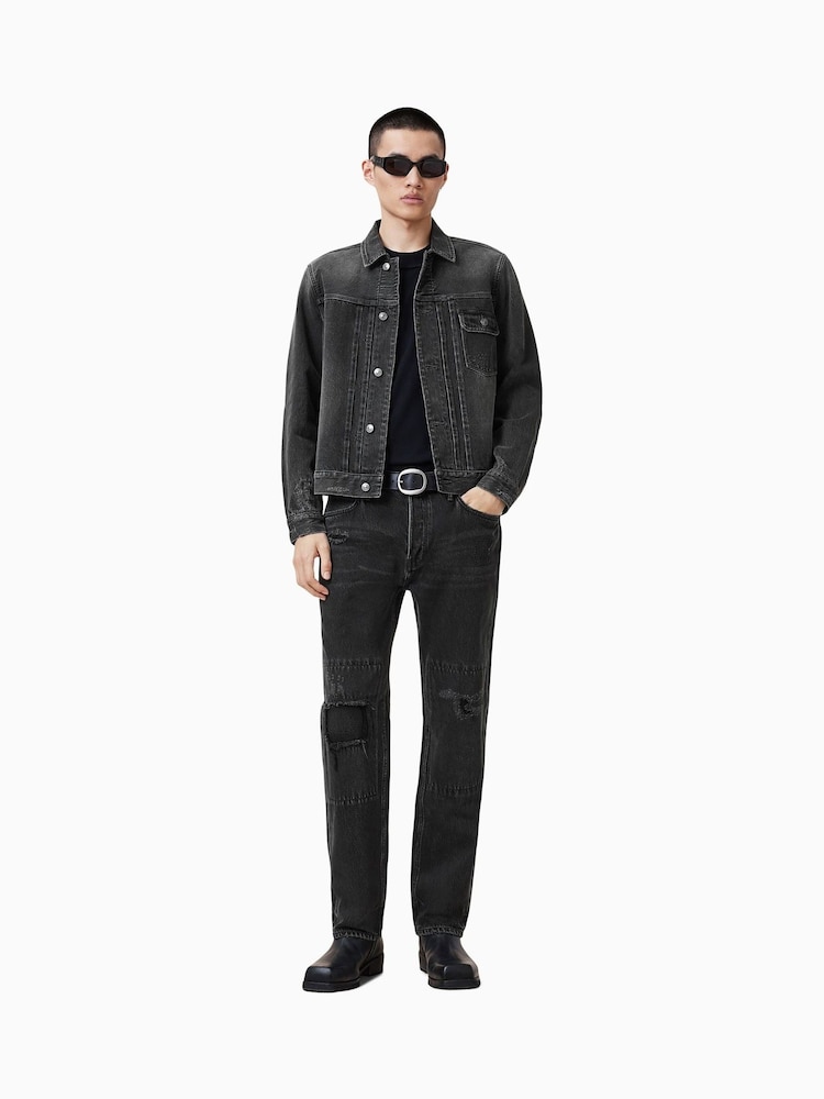AllSaints Black Jayger Jacket - Image 6 of 9
