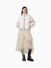 AllSaints White Jen Tulle Skirt - Image 1 of 7