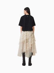 AllSaints White Jen Tulle Skirt - Image 6 of 7