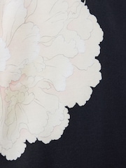 AllSaints Black Fleur Short Sleeve Shirt - Image 6 of 6