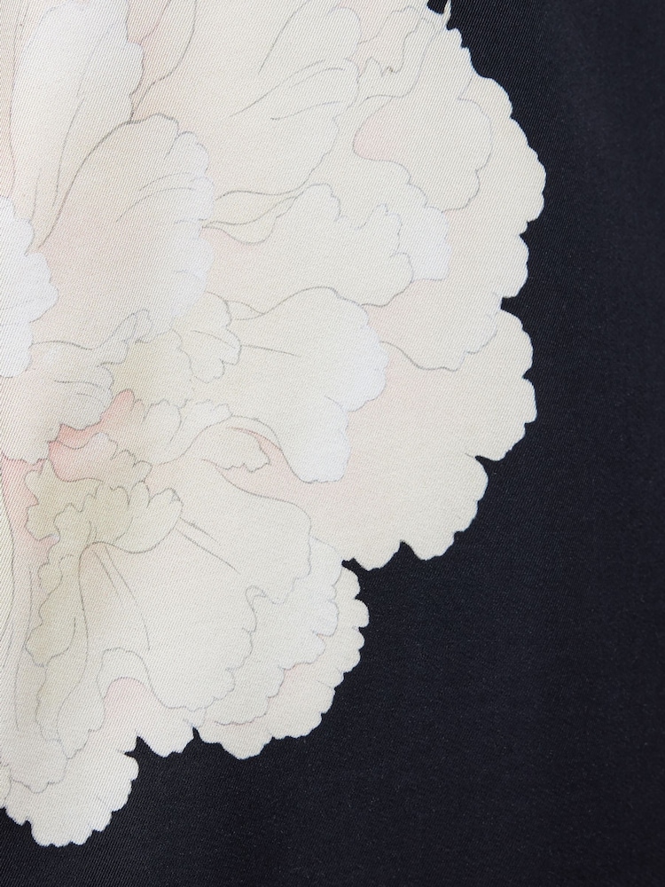 AllSaints Black Fleur Short Sleeve Shirt - Image 6 of 6