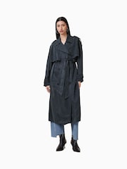 AllSaints Blue Linnie Trench Coat - Image 1 of 8