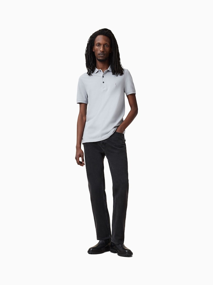AllSaints Reform Cotton Polo Shirt 2 Pack - Bild 6 von 6