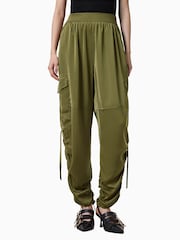 AllSaints Green Kaye Trousers - Image 2 of 9
