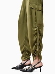 AllSaints Green Kaye Trousers - Image 6 of 9