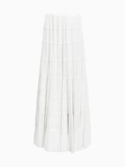 AllSaints White Eva Maxi Skirt - Image 7 of 7