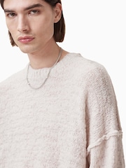 AllSaints White Chillion Crew Jumper - Image 2 of 6