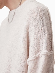 AllSaints White Chillion Crew Jumper - Image 4 of 6