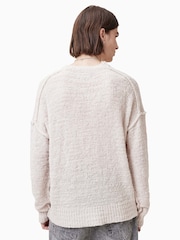 AllSaints White Chillion Crew Jumper - Image 5 of 6