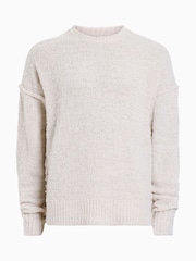 AllSaints White Chillion Crew Jumper - Image 6 of 6