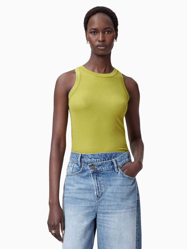 AllSaints Light Green Rina Tank - Image 1 of 1 AllSaints Light Green Rina Tank - Image 1 of 1