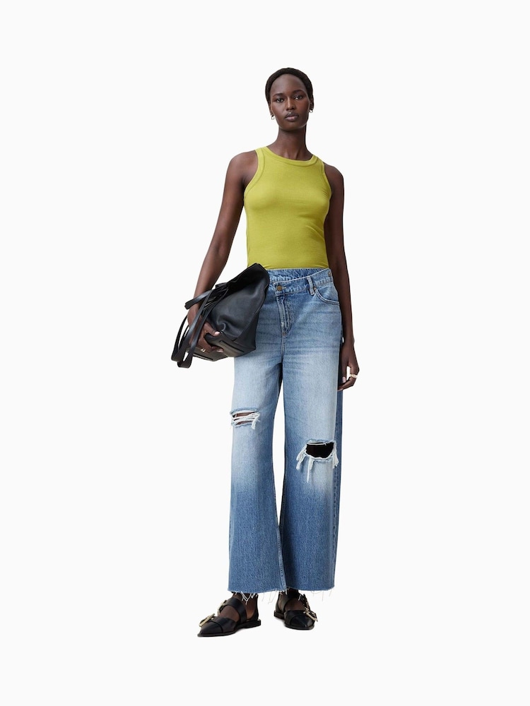 AllSaints Light Green Rina Tank - Image 3 of 7