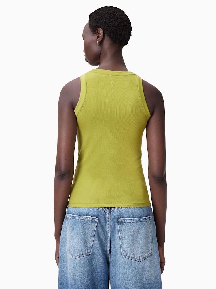 AllSaints Light Green Rina Tank - Image 6 of 7
