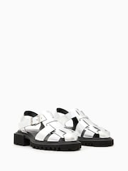 AllSaints Grey Tess Sandals - Image 3 of 5
