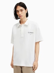 AllSaints 100% Organic Cotton Underground Polo Shirt - صورة 1 من 7