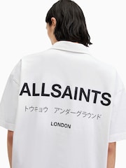 AllSaints 100% Organic Cotton Underground Polo Shirt - صورة 2 من 7