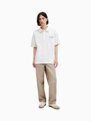 AllSaints 100% Organic Cotton Underground Polo Shirt - صورة 5 من 7