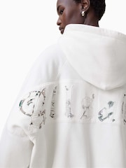 أبيض - AllSaints 100% Organic cotton Fuse Talon Hoodie - صورة 2 من 6
