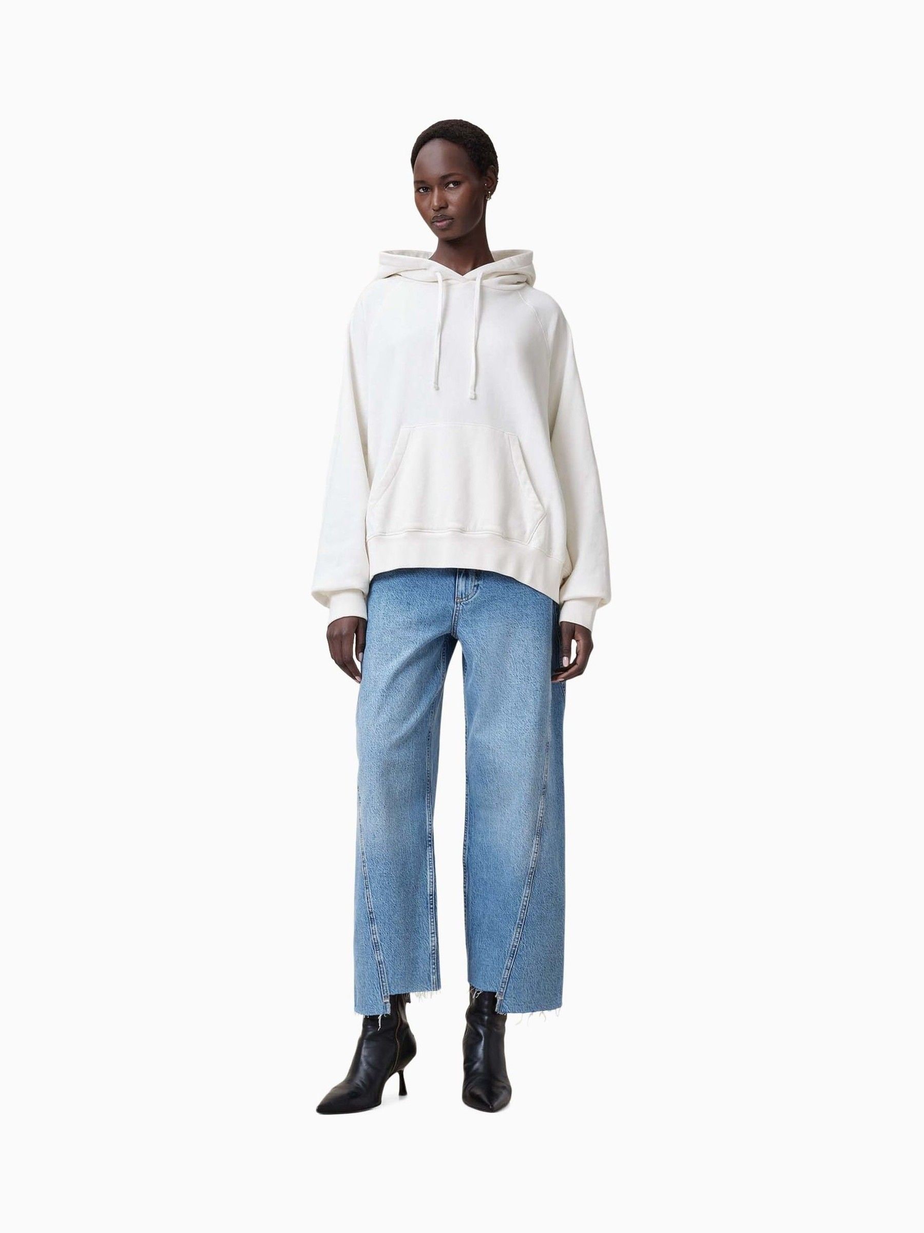 Buy AllSaints White Fuse Talon Hoodie from Next USA