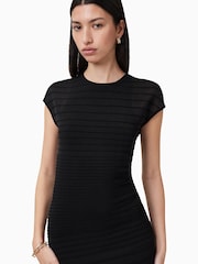 AllSaints Black Ivana Dress - Image 2 of 6