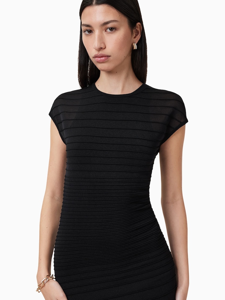 AllSaints Black Ivana Dress - Image 2 of 6