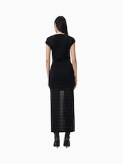 AllSaints Black Ivana Dress - Image 4 of 6