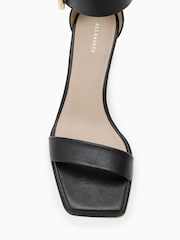 AllSaints Black Noir Low Sandals - Image 4 of 5