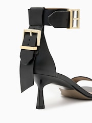 AllSaints Black Noir Low Sandals - Image 5 of 5
