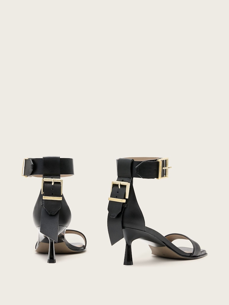 AllSaints Black Noir Low Sandals - Image 6 of 6 AllSaints Black Noir Low Sandals - Image 6 of 6