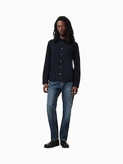 AllSaints Blue 100% Organic Cotton Gleason Shirt - Image 5 of 7