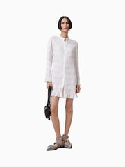 AllSaints Off White Meg Mini Dress - Image 1 of 8