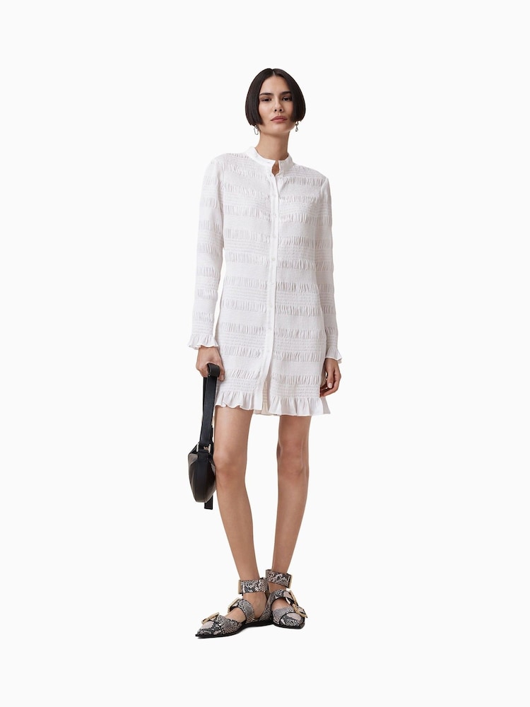 AllSaints Off White Meg Mini Dress - Image 1 of 8