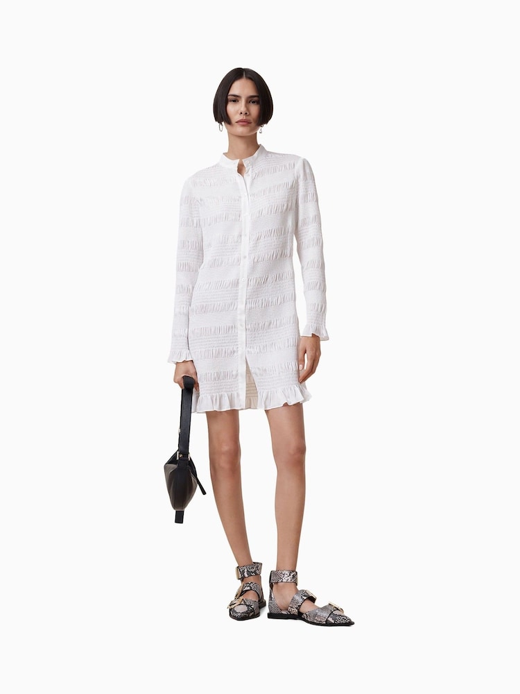 AllSaints Off White Meg Mini Dress - Image 6 of 8