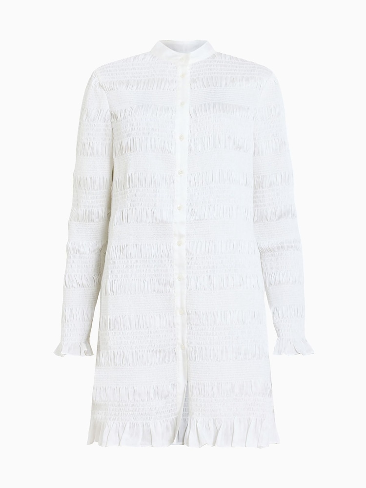 AllSaints Off White Meg Mini Dress - Image 8 of 8