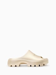 AllSaints Yellow Eclipse Sliders - Image 1 of 5